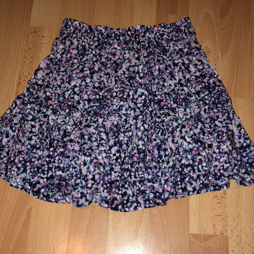 Purple Patterned Skirt